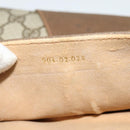 GUCCI GG Supreme Shoulder Bag PVC Beige Gold Auth th6066-20