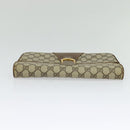 GUCCI GG Supreme Shoulder Bag PVC Beige Gold Auth th6066-6