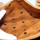 MCM Hand Bag PVC Leather Brown Gold Auth th6067-20