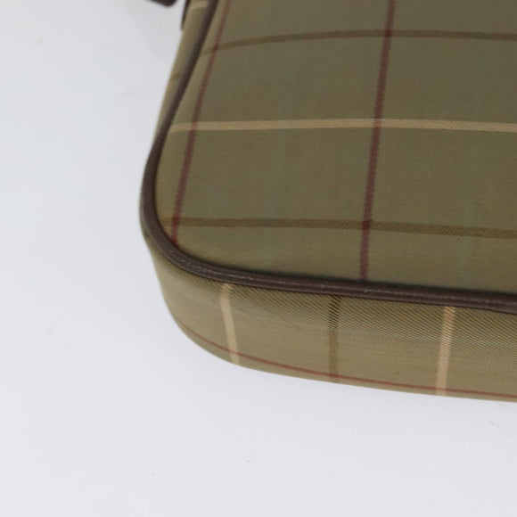 Burberrys Nova Check Shoulder Bag Canvas Brown Gold Auth th6068