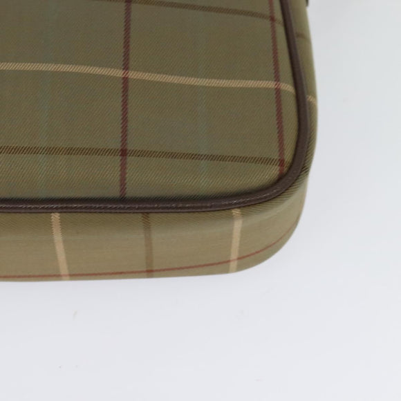 Burberrys Nova Check Shoulder Bag Canvas Brown Gold Auth th6068