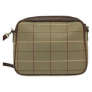 Burberrys Nova Check Shoulder Bag Canvas Brown Gold Auth th6068-2