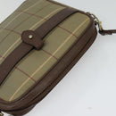 Burberrys Nova Check Shoulder Bag Canvas Brown Gold Auth th6068-6