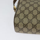 GUCCI GG Supreme Web Sherry Line Bag PVC Beige Gold 56 02 087 Auth th6069-12