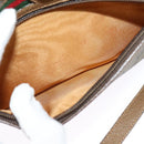 GUCCI GG Supreme Web Sherry Line Bag PVC Beige Gold 56 02 087 Auth th6069-19