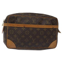 LOUIS VUITTON Monogram Compiegne 28 Clutch Bag M51845 LV Auth th6070-1