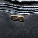 BALLY Quilted Chain Shoulder Bag Leather Black Gold Auth th6071-10