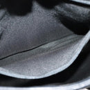 BALLY Quilted Chain Shoulder Bag Leather Black Gold Auth th6071-12