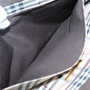 BURBERRY Tote Bag Leather Brown Gold Auth th6073-20