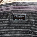 PRADA Chain Shoulder Bag Nylon Beige Auth th6074-17