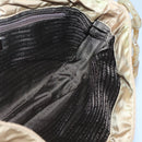 PRADA Chain Shoulder Bag Nylon Beige Auth th6074-18