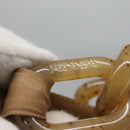 PRADA Chain Shoulder Bag Nylon Beige Auth th6074-10