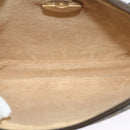 GUCCI GG Plus Supreme Clutch Bag PVC Beige Gold Auth th6080-11