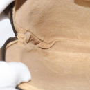 GUCCI GG Plus Supreme Clutch Bag PVC Beige Gold Auth th6080-19