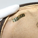 GUCCI GG Plus Supreme Clutch Bag PVC Beige Gold Auth th6080-12