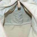 BURBERRY Nova Check Blue Label Tote Bag Nylon Blue Silver Auth th6084-18