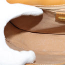 GUCCI Micro GG Supreme Shoulder Bag PVC Beige Gold Auth th6085-19