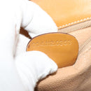 GUCCI Micro GG Supreme Shoulder Bag PVC Beige Gold Auth th6085-21