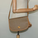 GUCCI Micro GG Supreme Shoulder Bag PVC Beige Gold Auth th6085-22