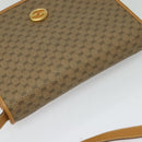 GUCCI Micro GG Supreme Shoulder Bag PVC Beige Gold Auth th6085-6