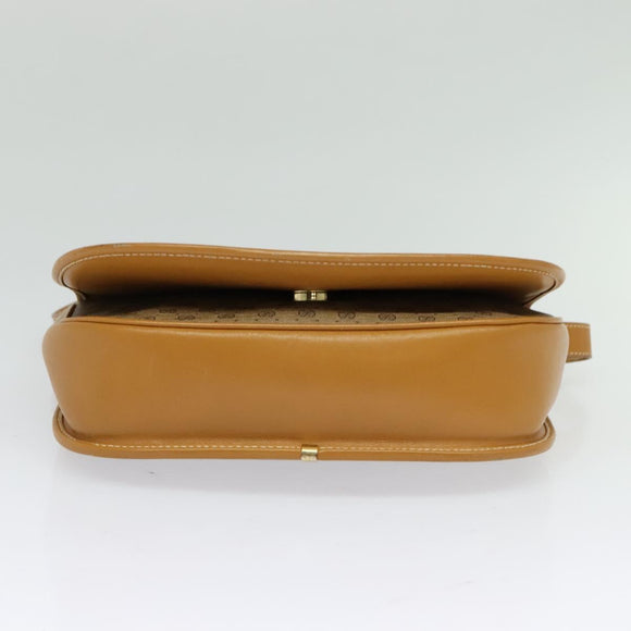 GUCCI Micro GG Supreme Shoulder Bag PVC Beige Gold Auth th6085