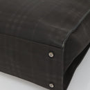BURBERRY Nova Check Tote Bag PVC Black Auth th6087-15