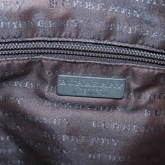 BURBERRY Nova Check Tote Bag PVC Black Auth th6087