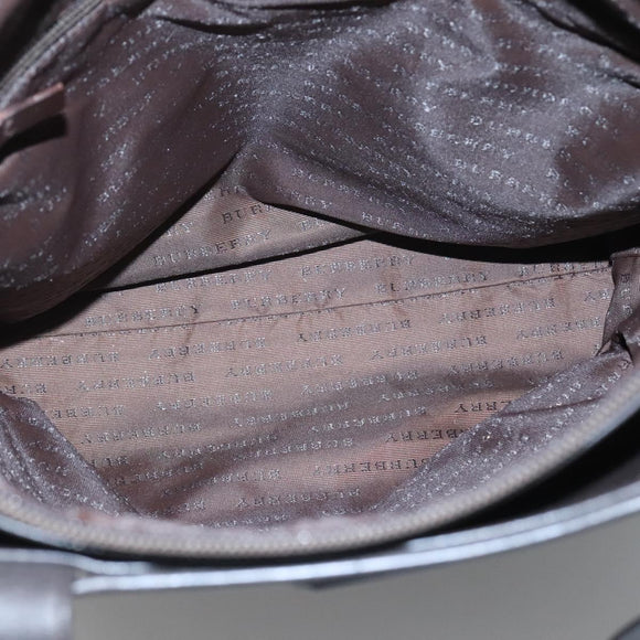 BURBERRY Nova Check Tote Bag PVC Black Auth th6087