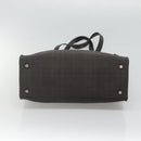 BURBERRY Nova Check Tote Bag PVC Black Auth th6087-5