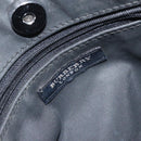 BURBERRY Nova Check Hand Bag Nylon Black Silver Auth th6090-10