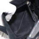 BURBERRY Nova Check Hand Bag Nylon Black Silver Auth th6090-12