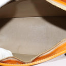 LOUIS VUITTON Monogram Vernis Houston Hand Bag Beige M91004 LV Auth th6098-11