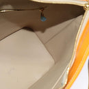 LOUIS VUITTON Monogram Vernis Houston Hand Bag Beige M91004 LV Auth th6098-18