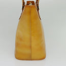 LOUIS VUITTON Monogram Vernis Houston Hand Bag Beige M91004 LV Auth th6098-4