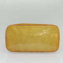 LOUIS VUITTON Monogram Vernis Houston Hand Bag Beige M91004 LV Auth th6098-5