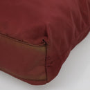 PRADA Hand Bag Nylon Red Auth th6103-9