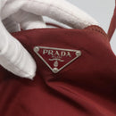 PRADA Hand Bag Nylon Red Auth th6103-17