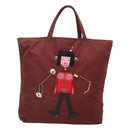 PRADA Hand Bag Nylon Red Auth th6103-13