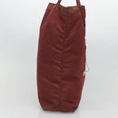 PRADA Hand Bag Nylon Red Auth th6103-3