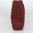 PRADA Hand Bag Nylon Red Auth th6103-4