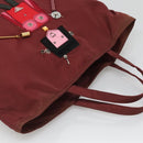 PRADA Hand Bag Nylon Red Auth th6103-6