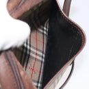 Burberrys Nova Check Shoulder Bag Canvas Beige Gold Auth th6111-20