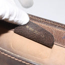 GUCCI GG Supreme Web Sherry Line Clutch Bag PVC Beige 41 014 2125 23 Auth th6117-12