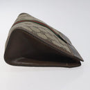 GUCCI GG Supreme Web Sherry Line Clutch Bag PVC Beige 41 014 2125 23 Auth th6117-3