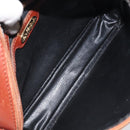 FENDI Pecan Canvas Shoulder Bag Brown Black Auth th6120-11