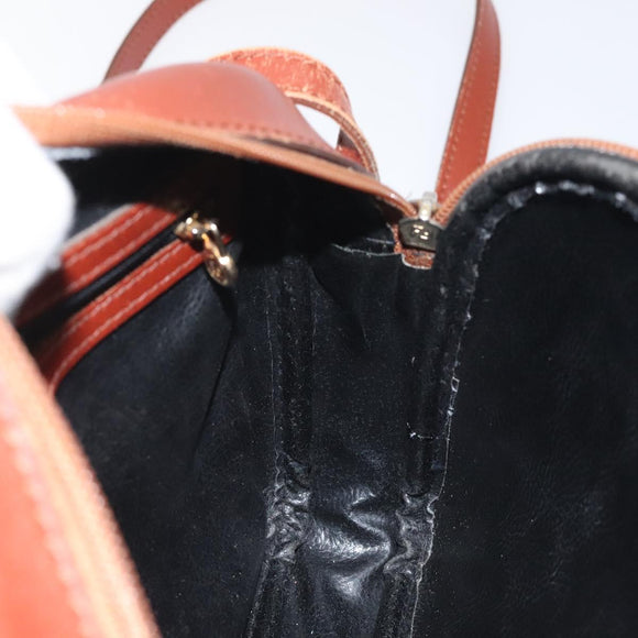 FENDI Pecan Canvas Shoulder Bag Brown Black Auth th6120