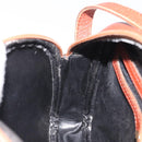 FENDI Pecan Canvas Shoulder Bag Brown Black Auth th6120-20