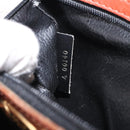 FENDI Pecan Canvas Shoulder Bag Brown Black Auth th6120-12