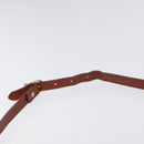 FENDI Pecan Canvas Shoulder Bag Brown Black Auth th6120-8