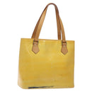 LOUIS VUITTON Monogram Vernis Houston Hand Bag Gris M91053 LV Auth th6122-1